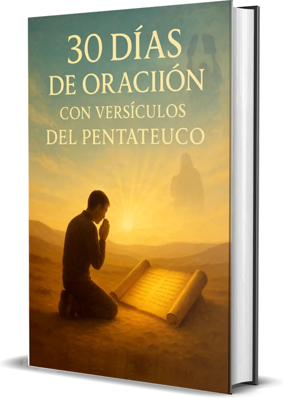 Portada del libro digital 30 días de oración con versículos del Pentateuco
